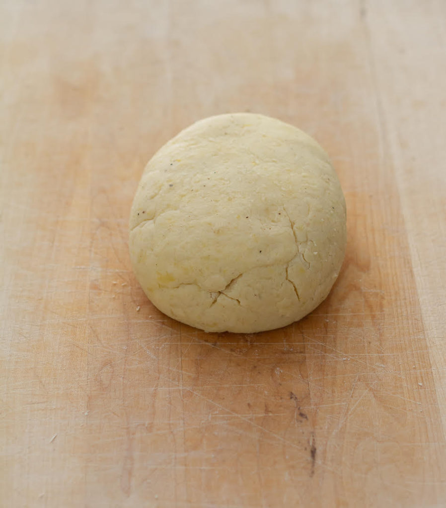 Dough ready for making gnocchi