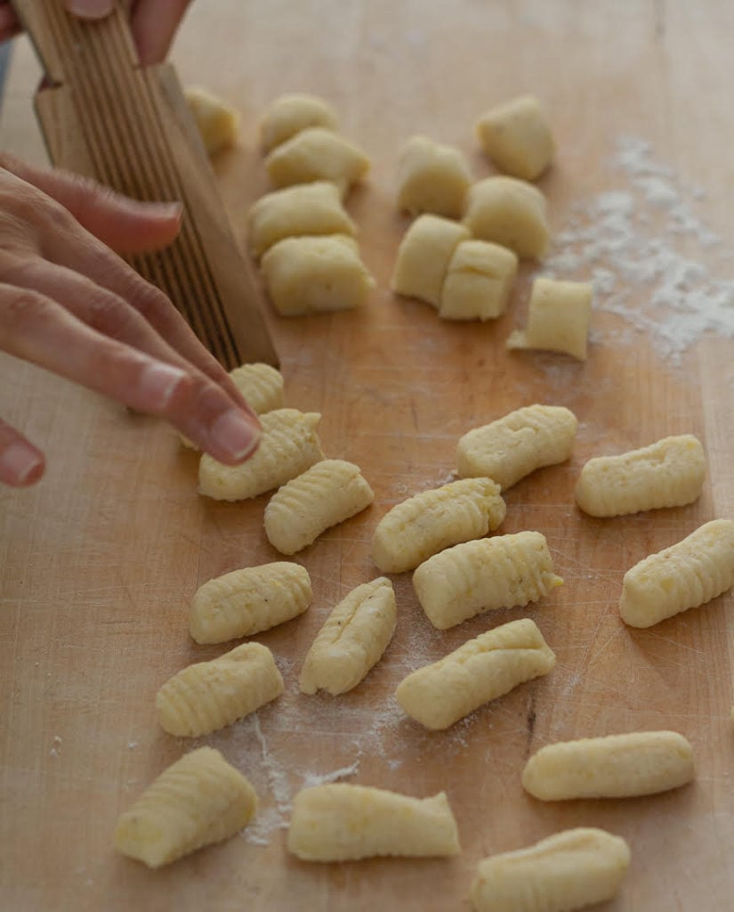 Shape the gnocchi