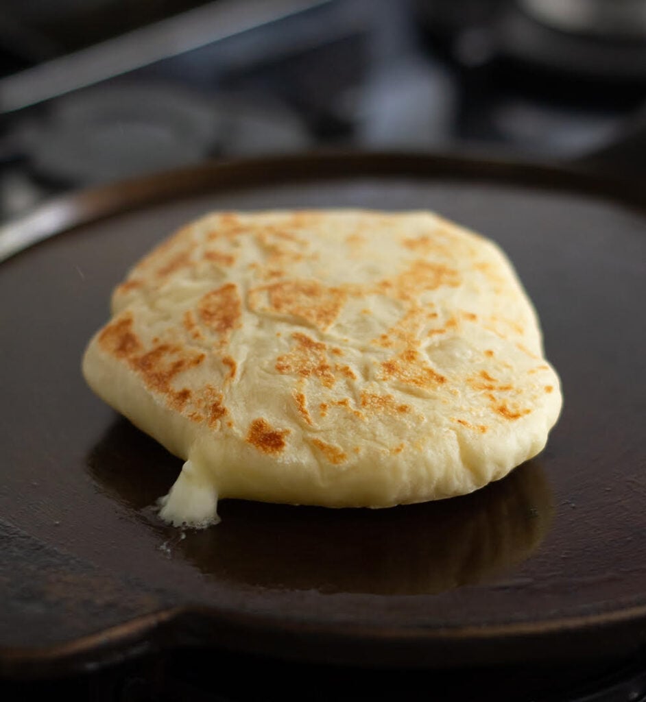 Cheese Stuffed Flatbread | Cheese Stuffed Pita