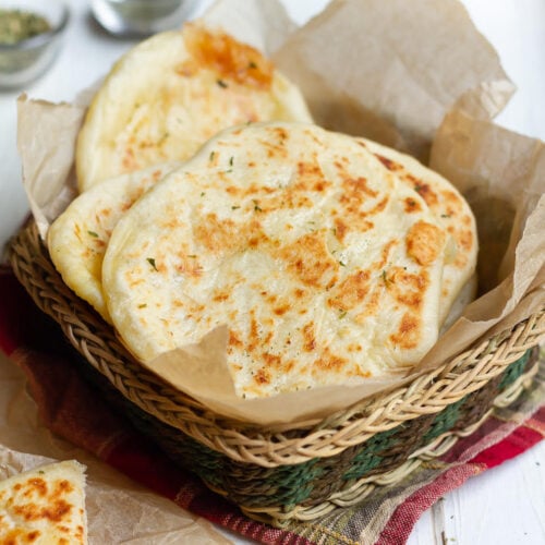 Cheese Stuffed Flatbread | Cheese Stuffed Pita