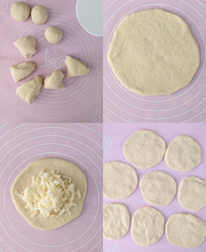 Cheese Stuffed Flatbread | Cheese Stuffed Pita