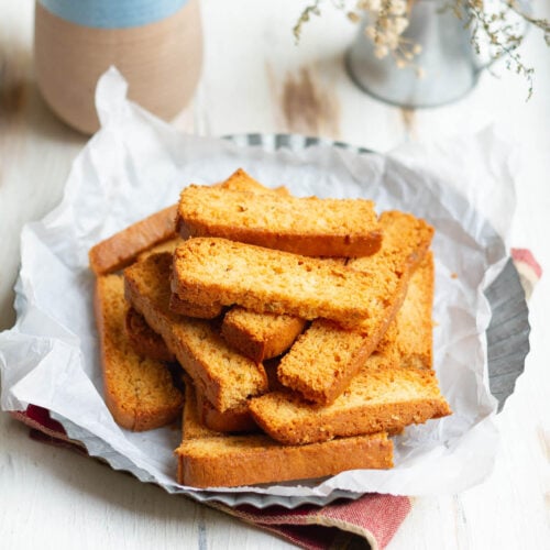 The Easiest Indian Cake Rusk ( Eggless) Cake Rusk Recipe