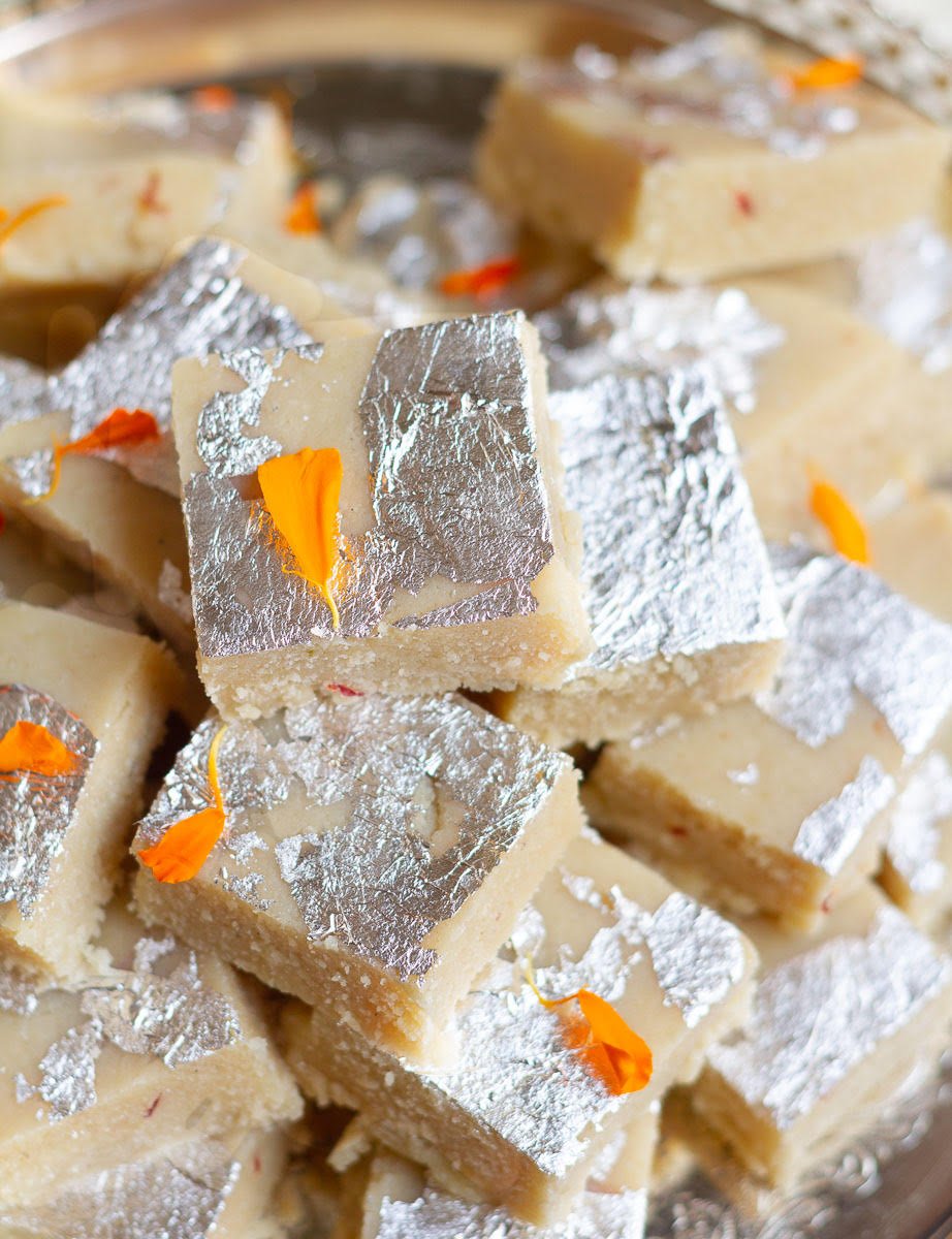 Easiest Almond Burfi - Badam Burfi Recipe