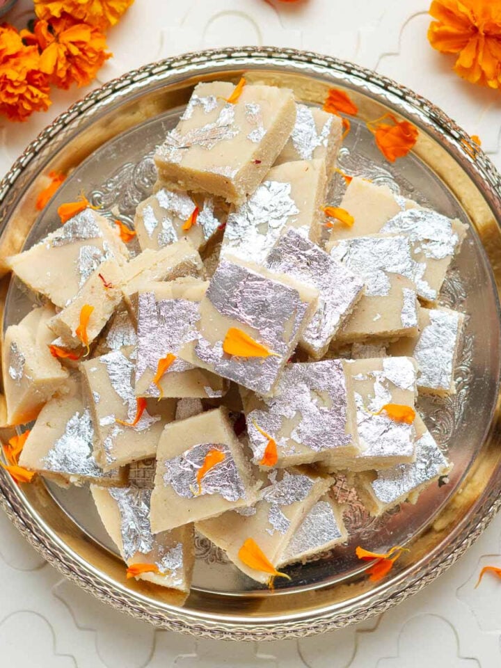 Easiest Almond Burfi - Badam Burfi Recipe