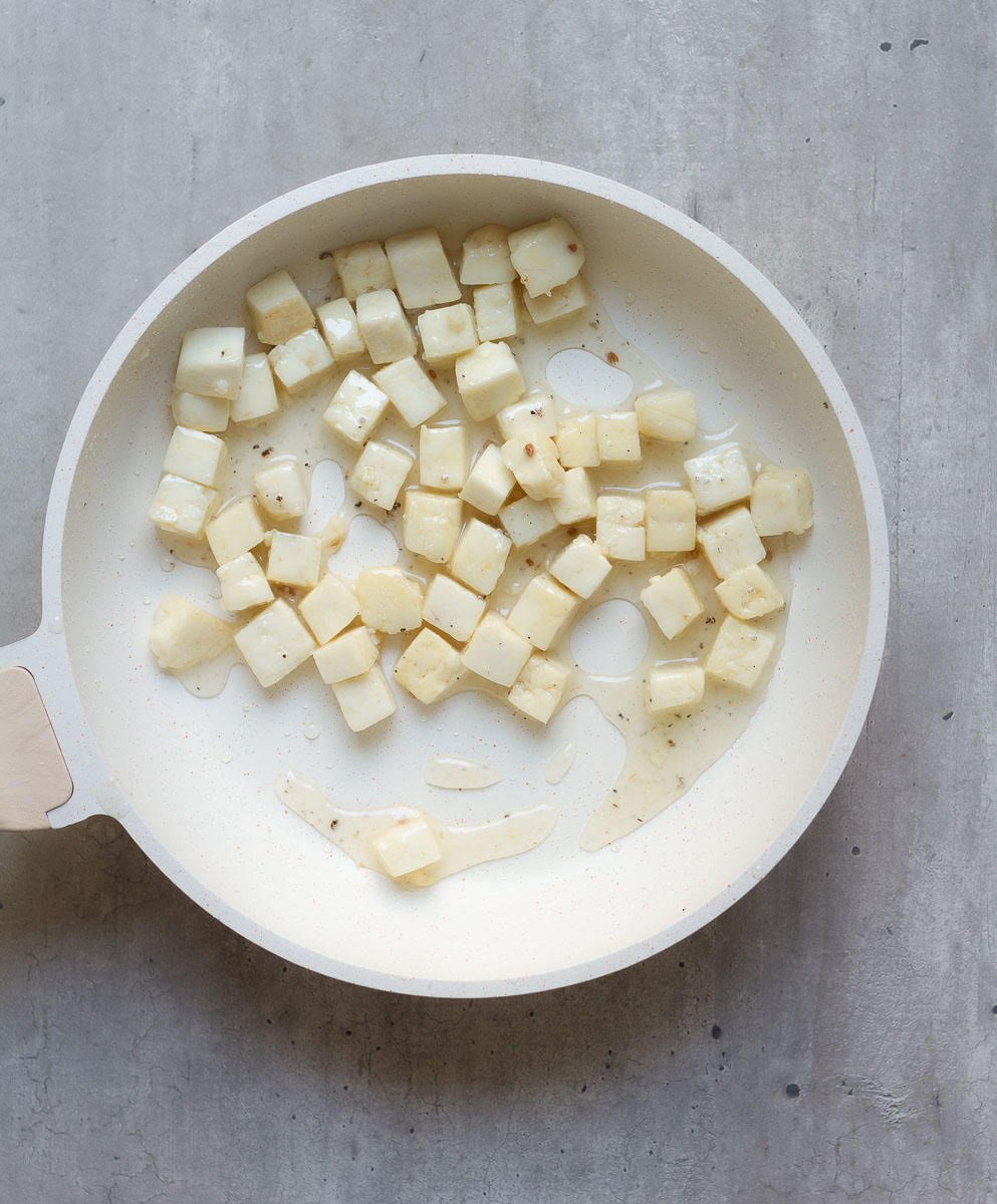 Take the pan off the heat when the syrup is thick