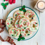 Easy Christmas Wreath Sugar Cookies