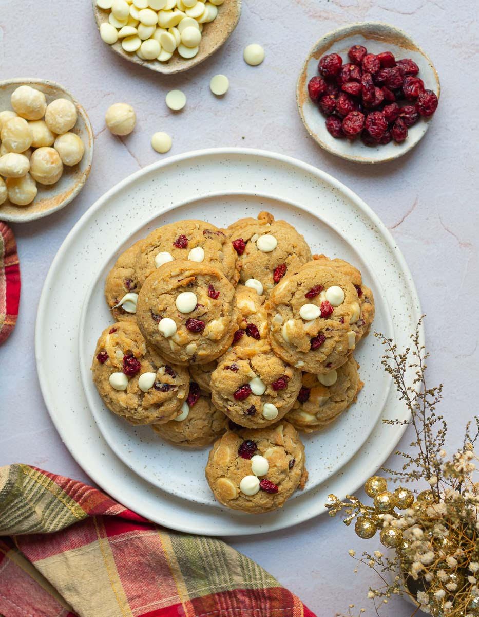 White Chocolate Cranberry Cookies