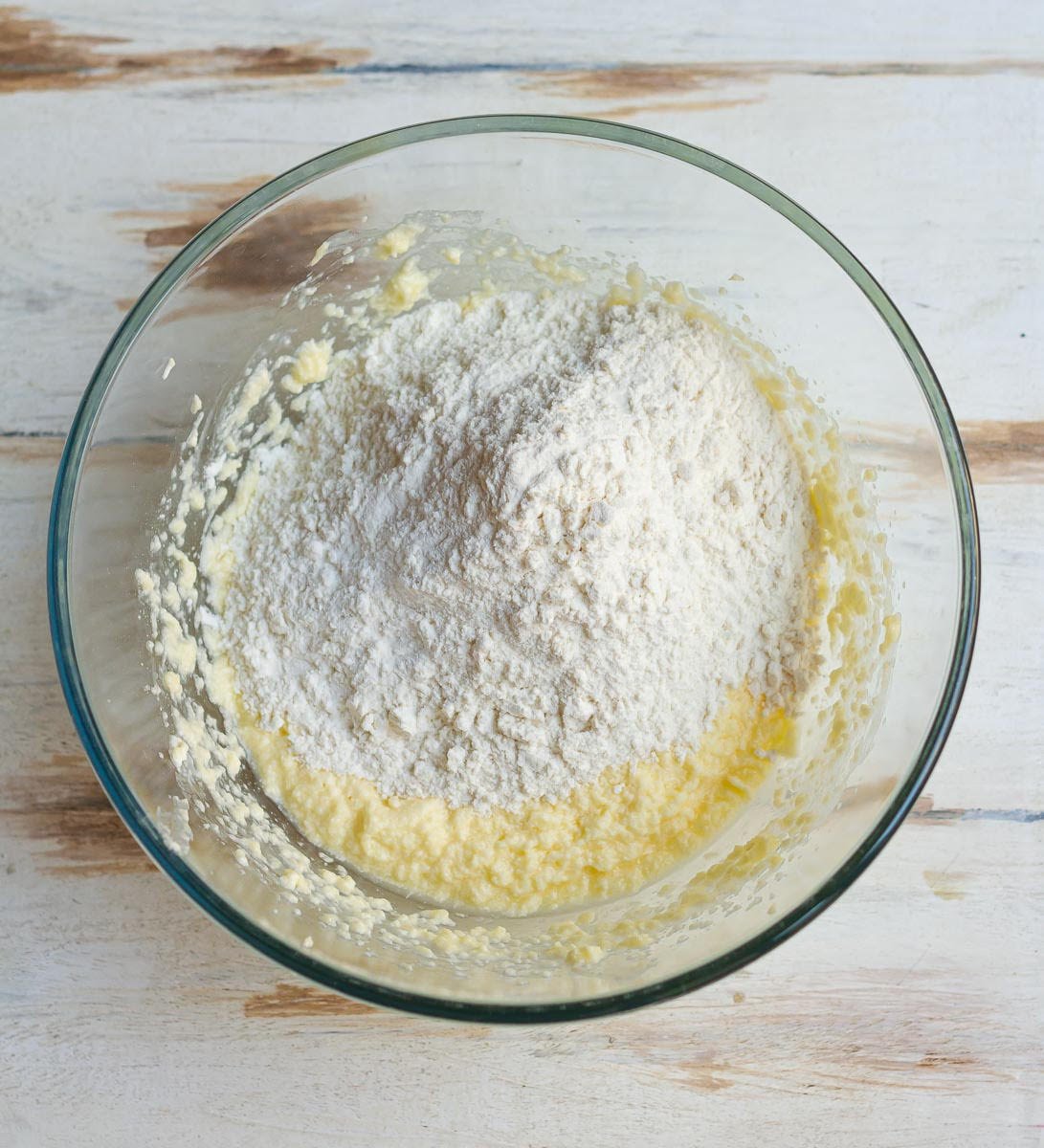 Add the flour to the butter mixture