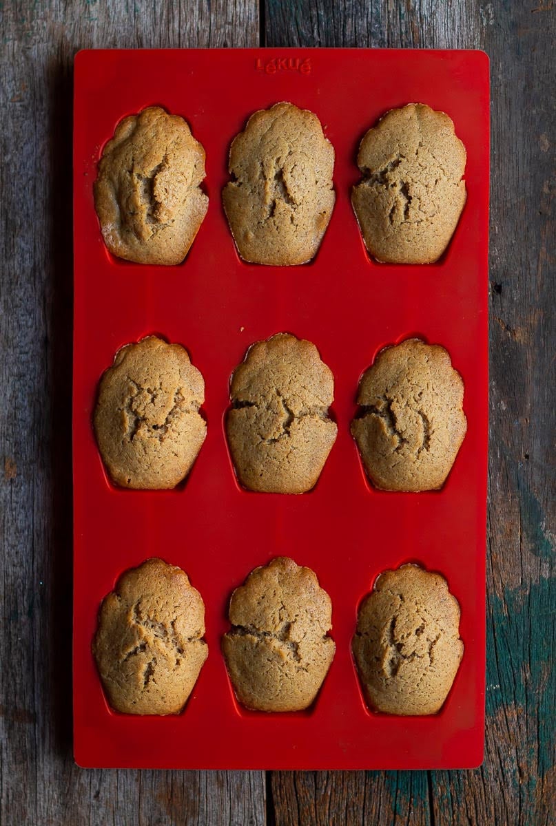 Baked Spiced Brown Butter Madeleines