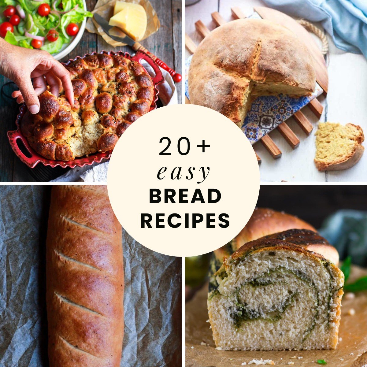 20+ Easy Homemade Bread Recipes - Tasha's Artisan Foods