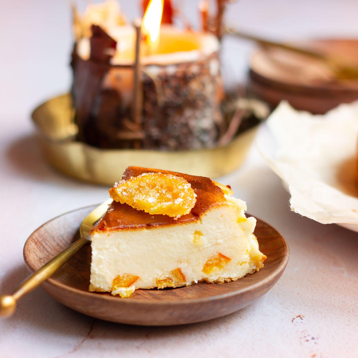 Orange Basque Cheesecake Tasha's Artisan Foods