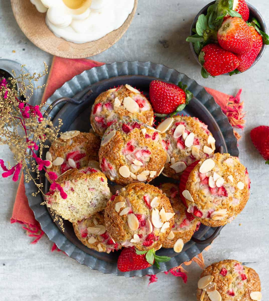 Strawberry Banana Muffins