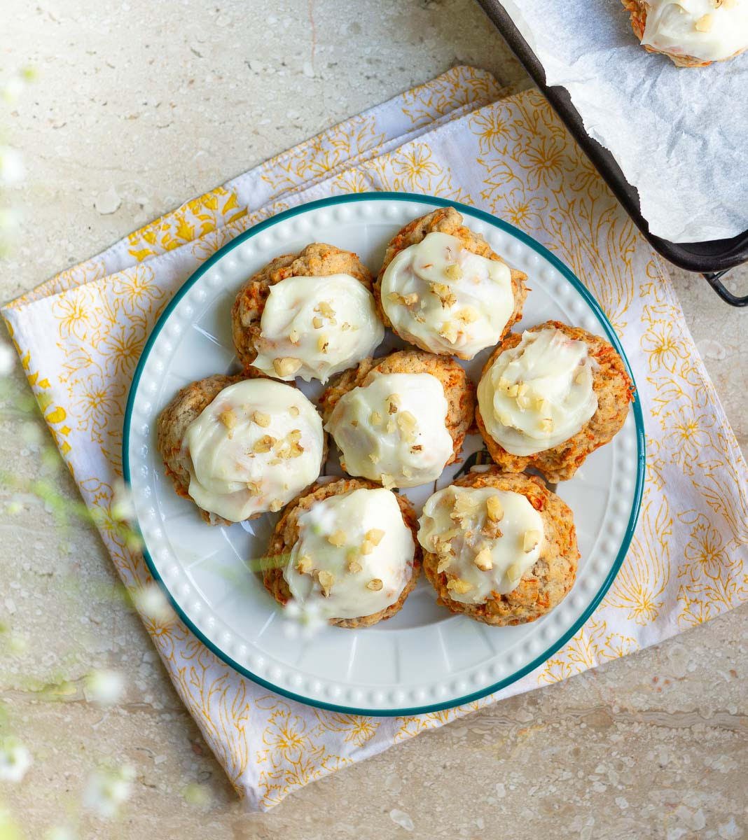 Carrot Cake Cookies with Cream Cheese Frosting