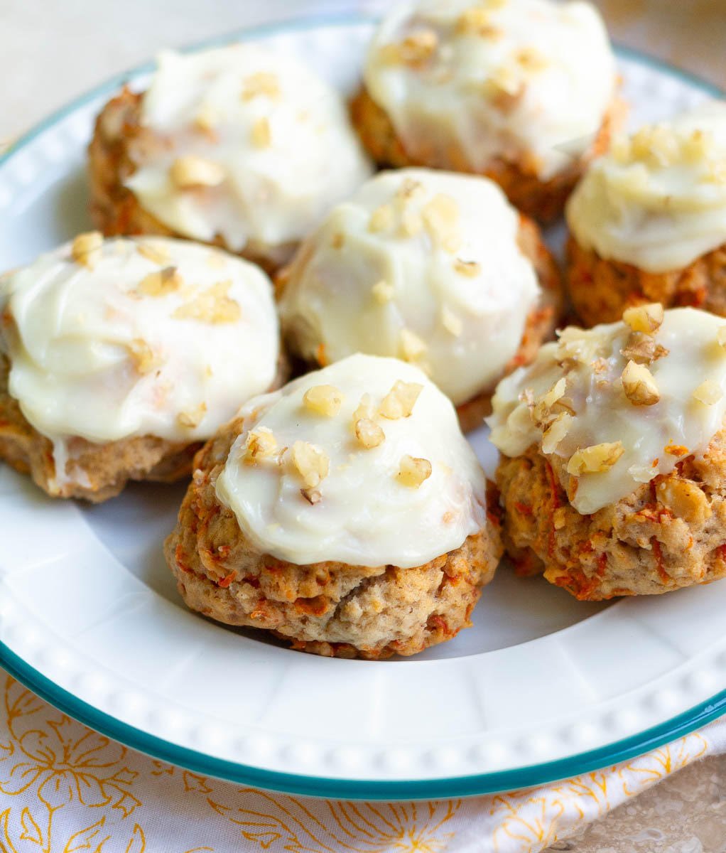 Carrot Cake Cookies with Cream Cheese Frosting