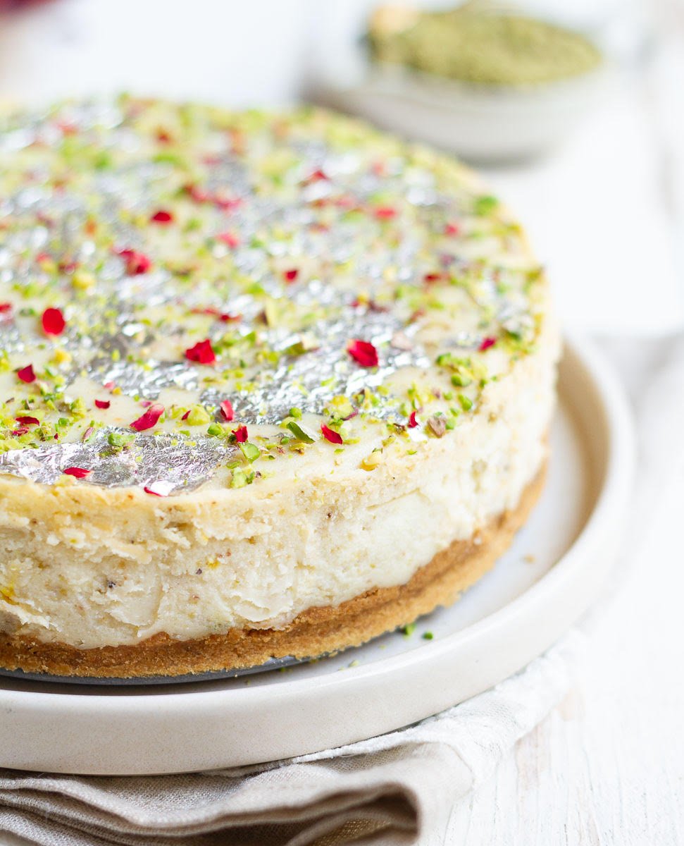 Thandai Cheesecake - Eggless Cheesecake