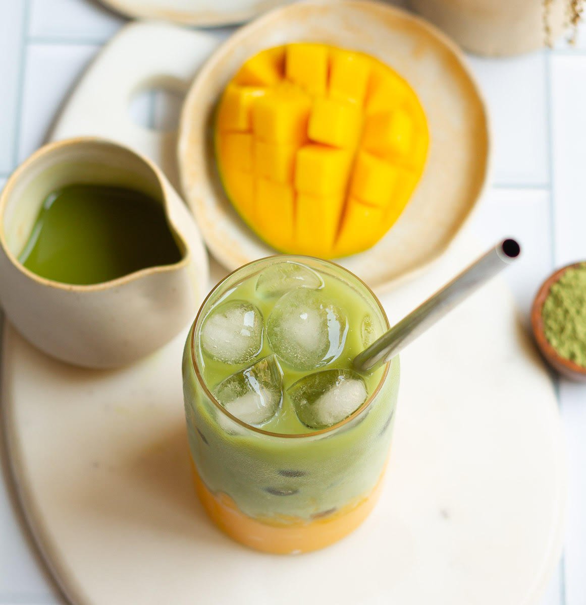 Mango Matcha Latte - Teak & Thyme