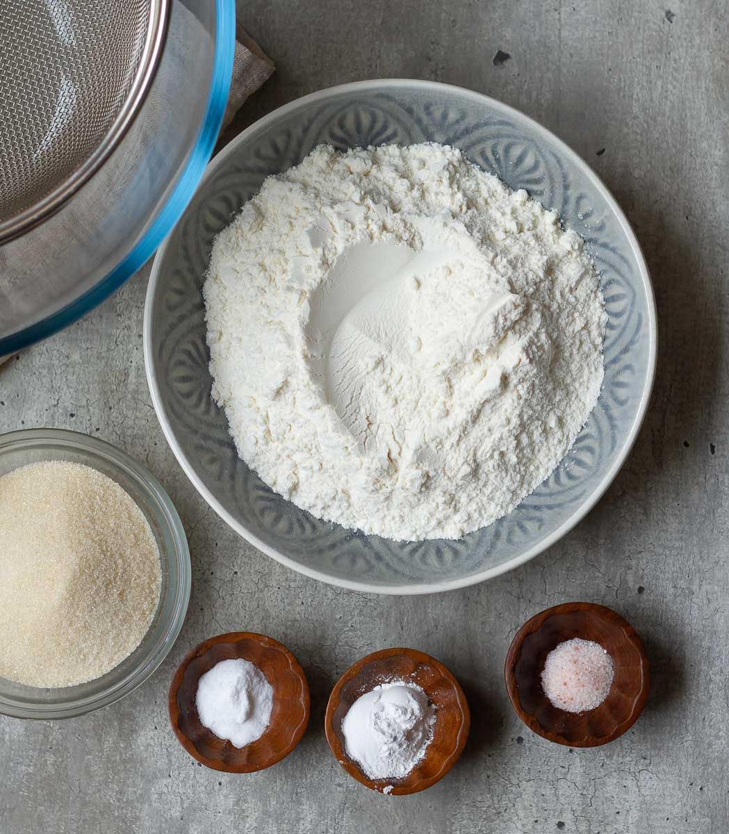 Dry Ingredients for the mango cake