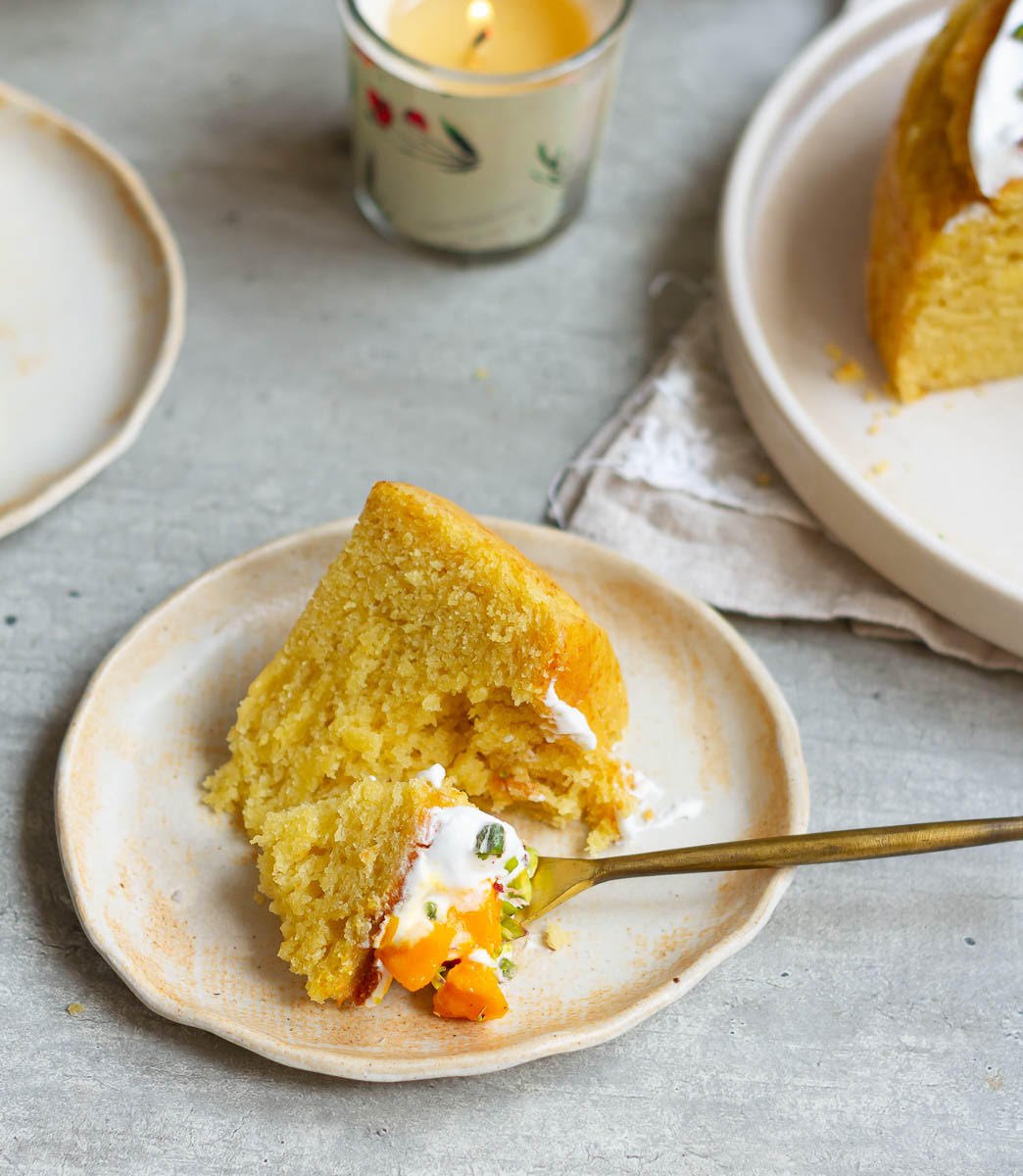 Easy Mango Cake - Eggless Recipe