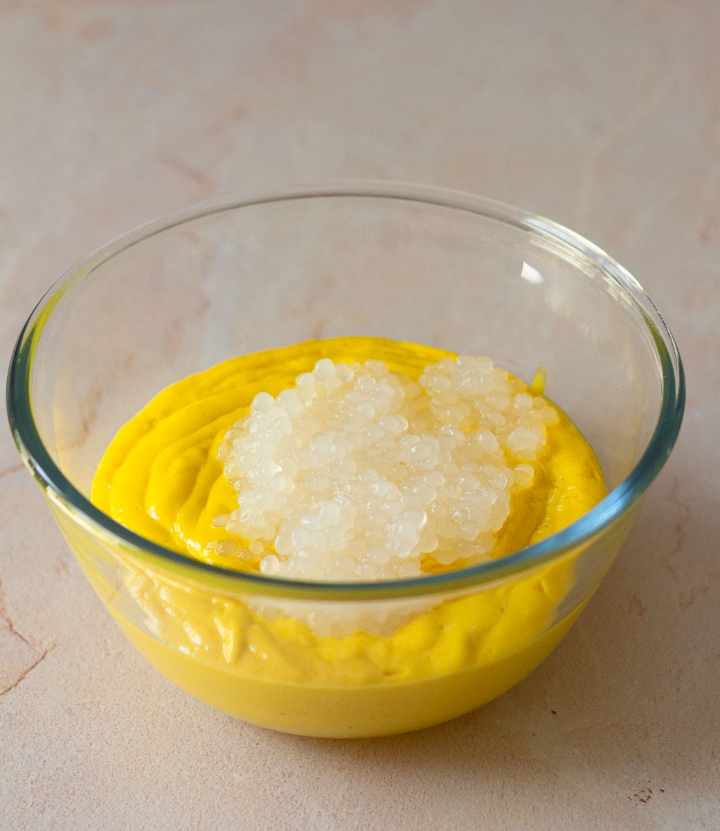 Mix sago and mango mixture in a bowl