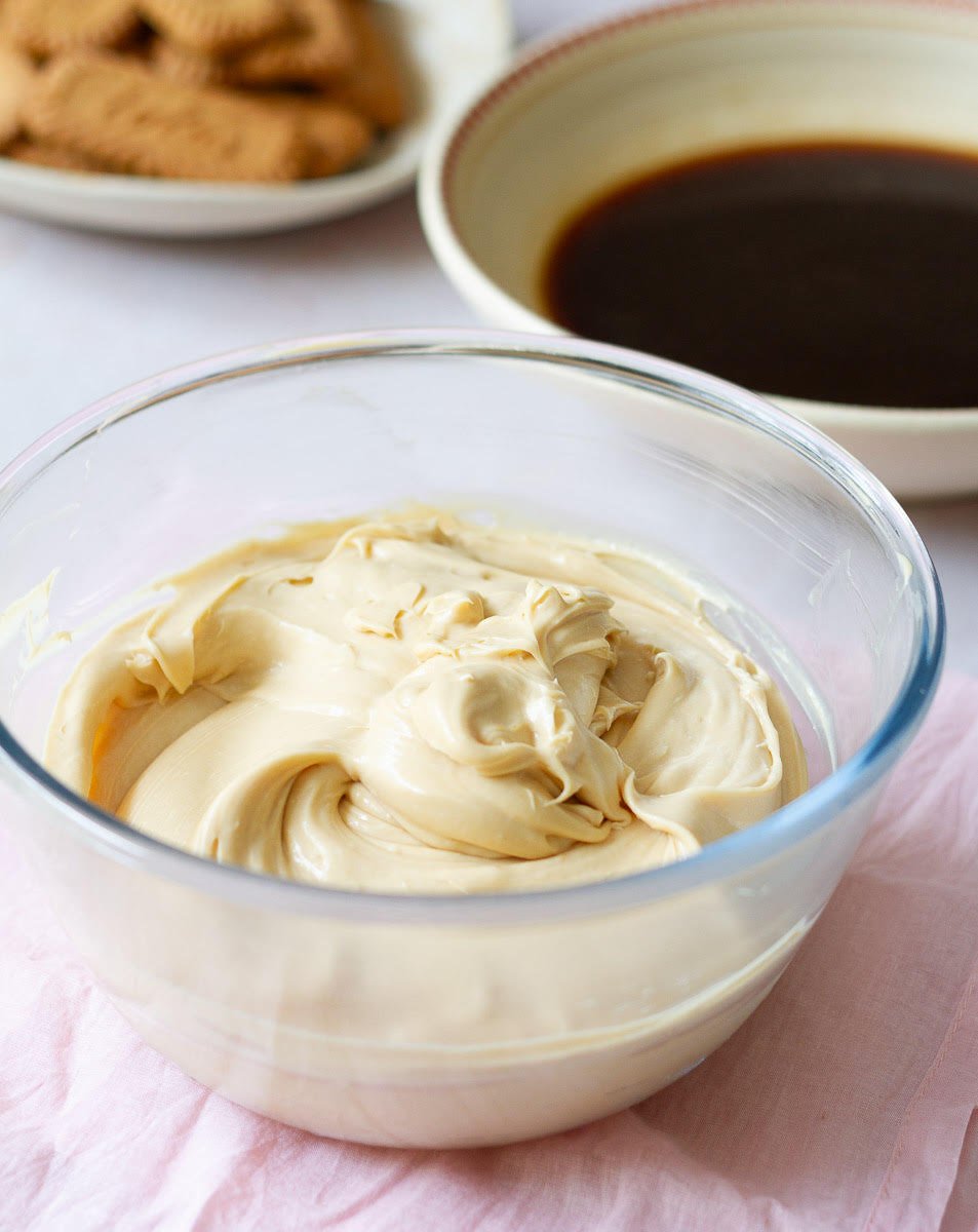 Biscoff Mascarpone mixture ready