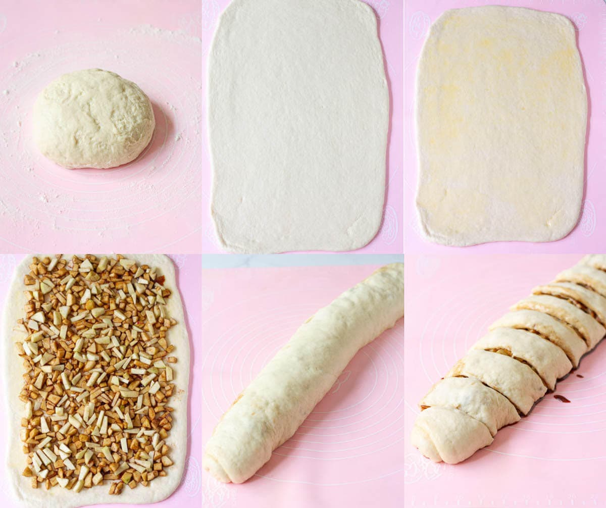 Steps for making the rolls