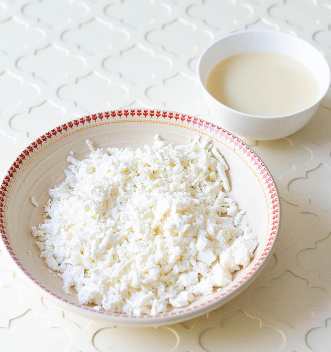 Ingredients for making malai laddo