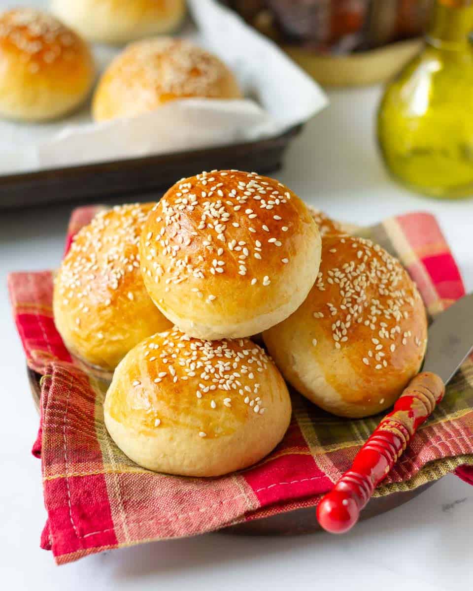 Homemade Brioche Burger Buns