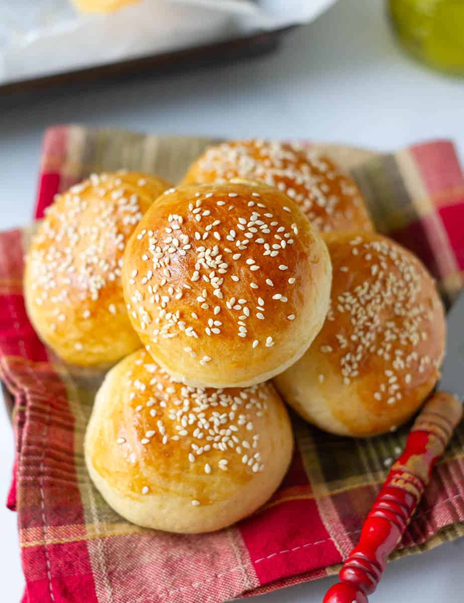 Homemade Brioche Burger Buns