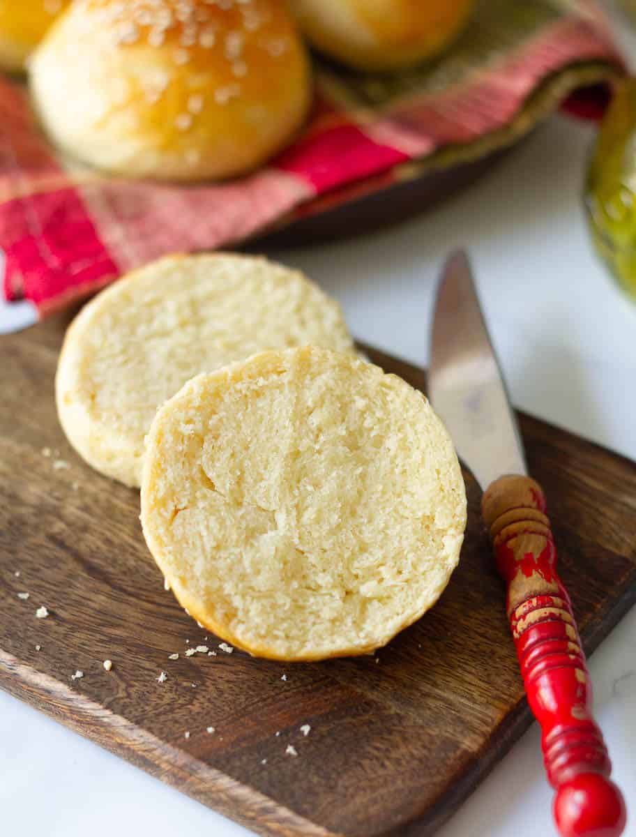 Homemade Brioche Burger Buns