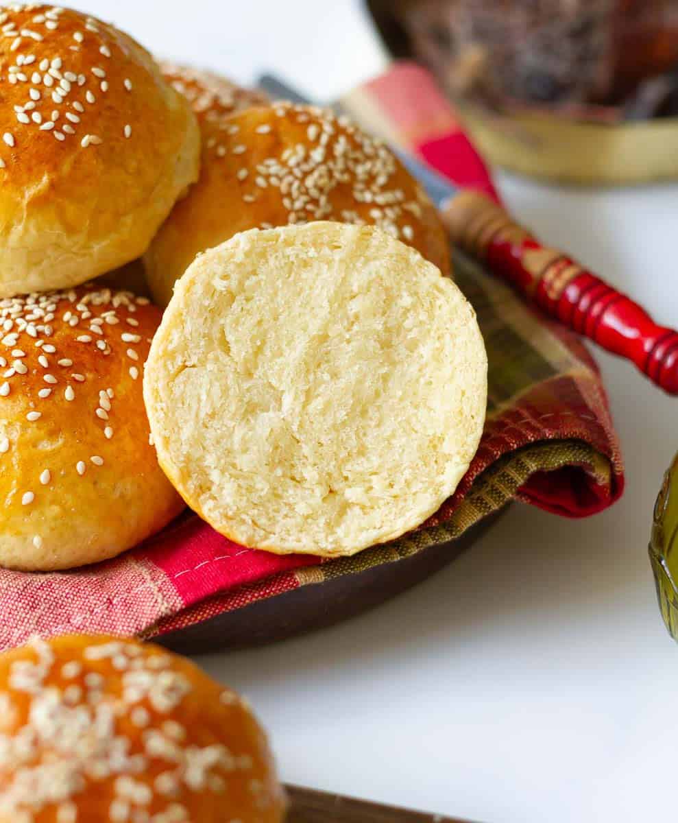 Homemade Brioche Burger Buns