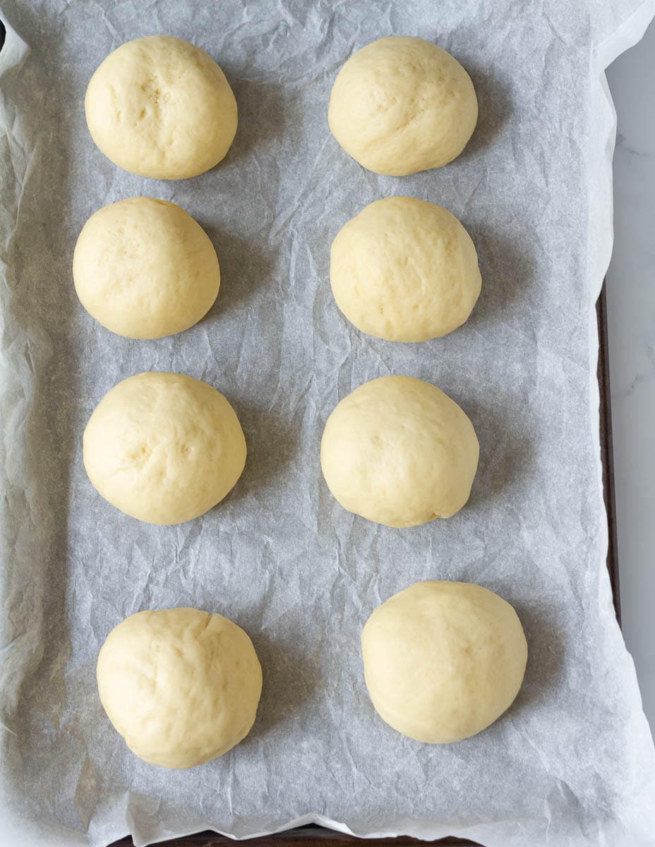 dough shaped into balls