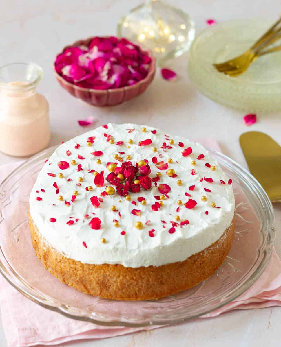 Rose Tres Leches aka Rose Milk Cake