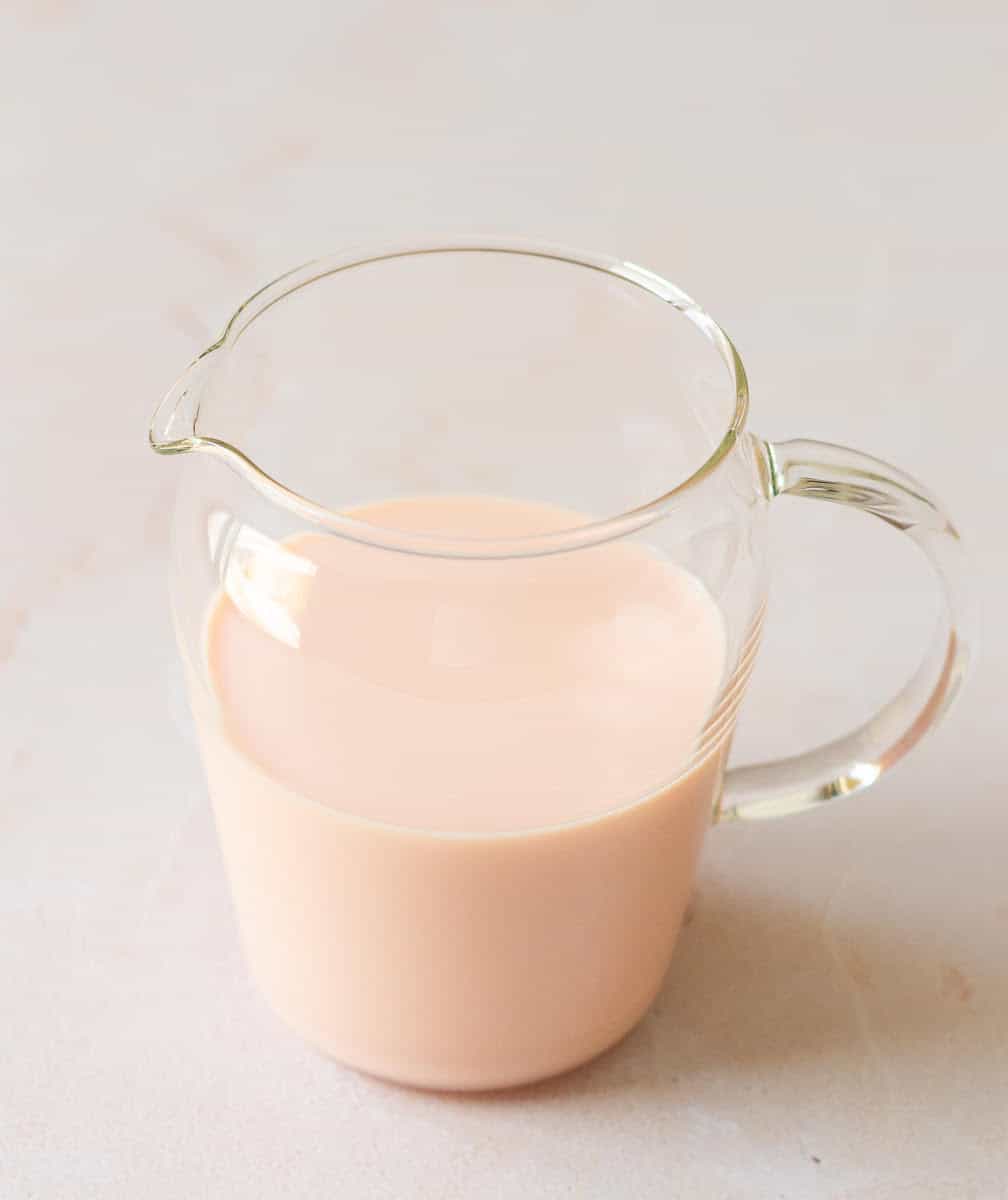 Rose milk syrup