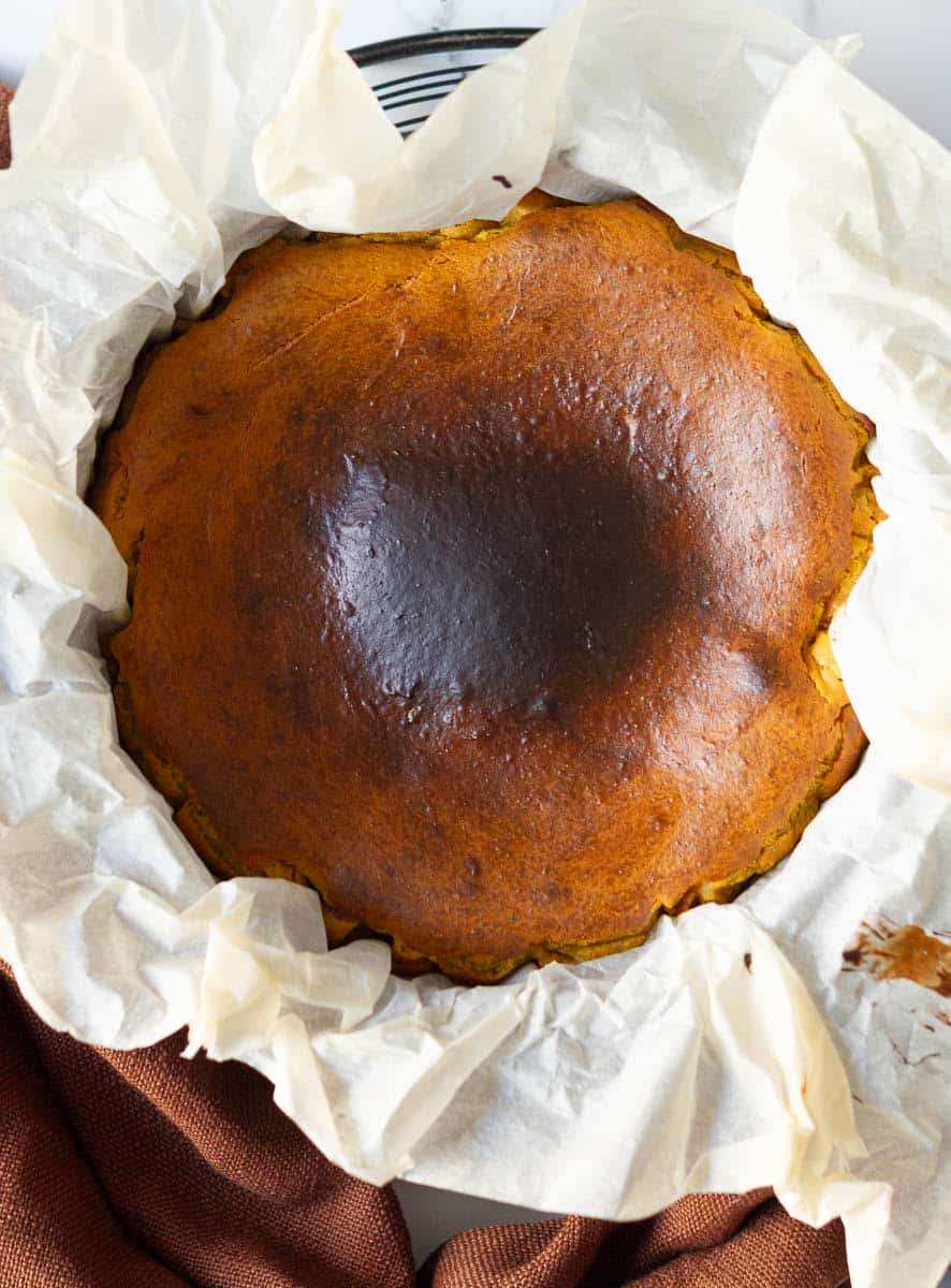 Easiest Pumpkin Burnt Basque Cheesecake