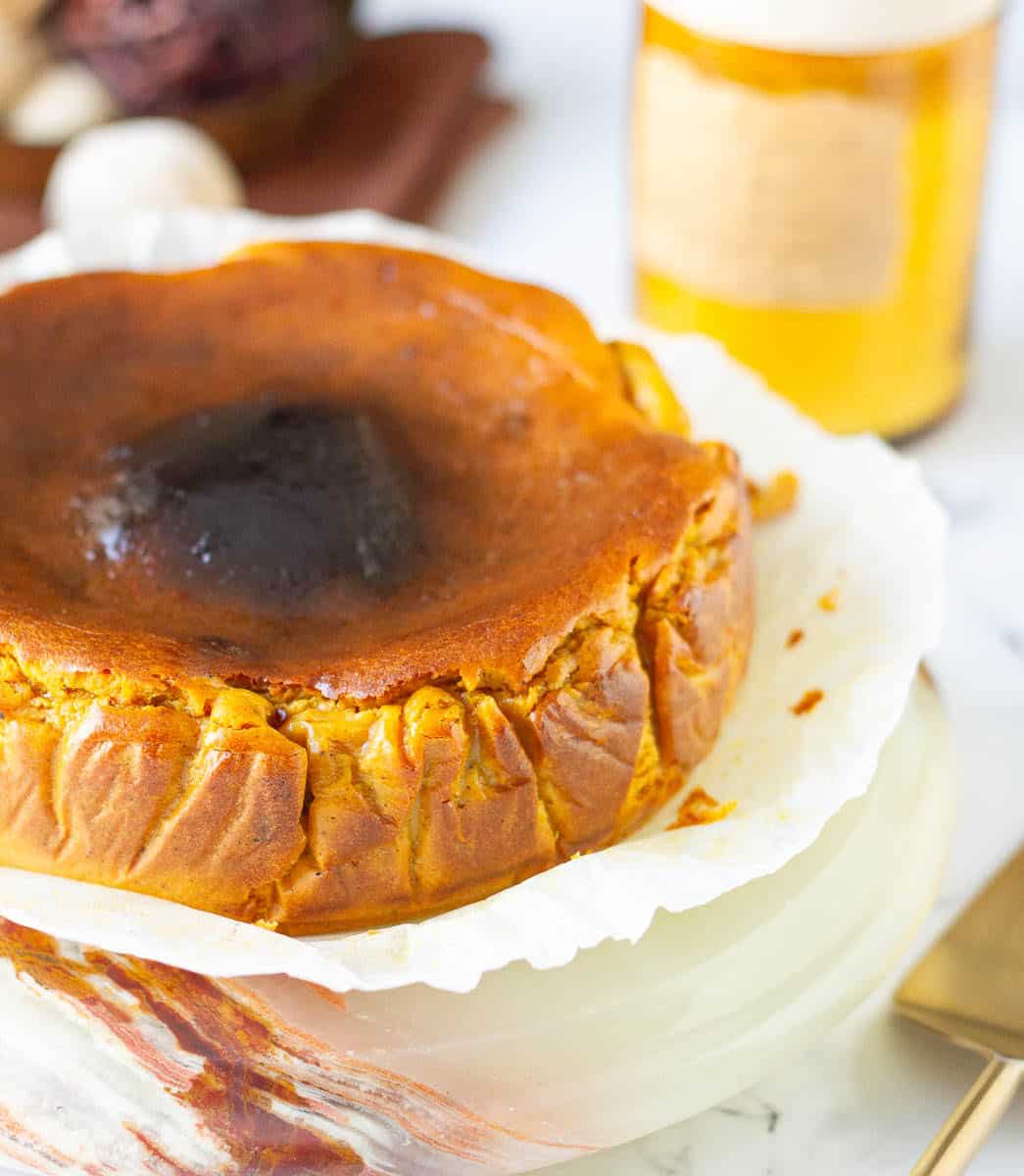 Easiest Pumpkin Burnt Basque Cheesecake