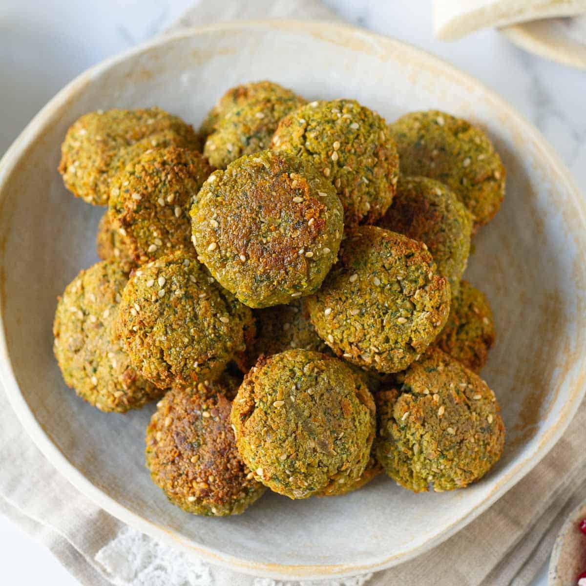 The Best Falafel Recipe • tender and bright green!