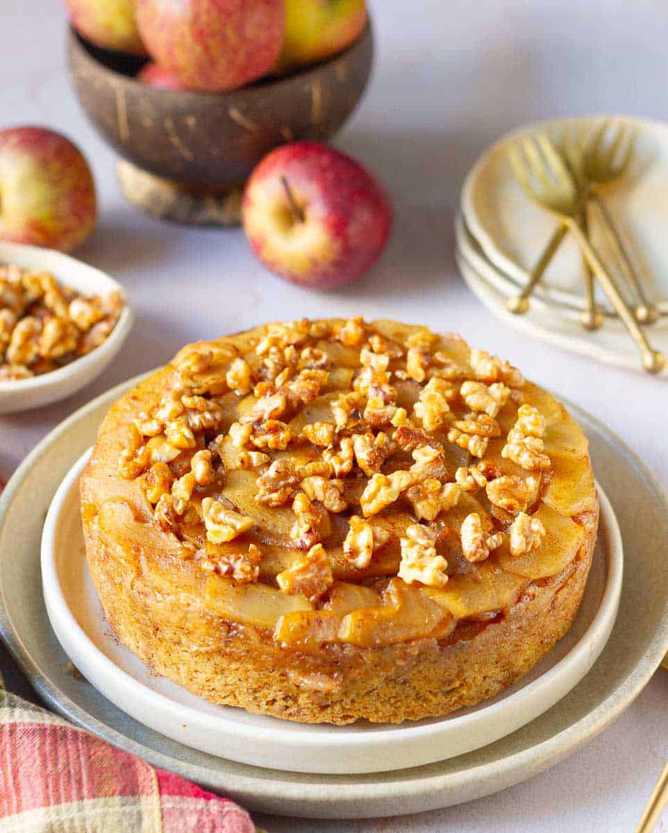 Upside Down Apple Cake Recipe