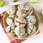 Easy Soft Gingerbread Crinkle Cookies Recipe