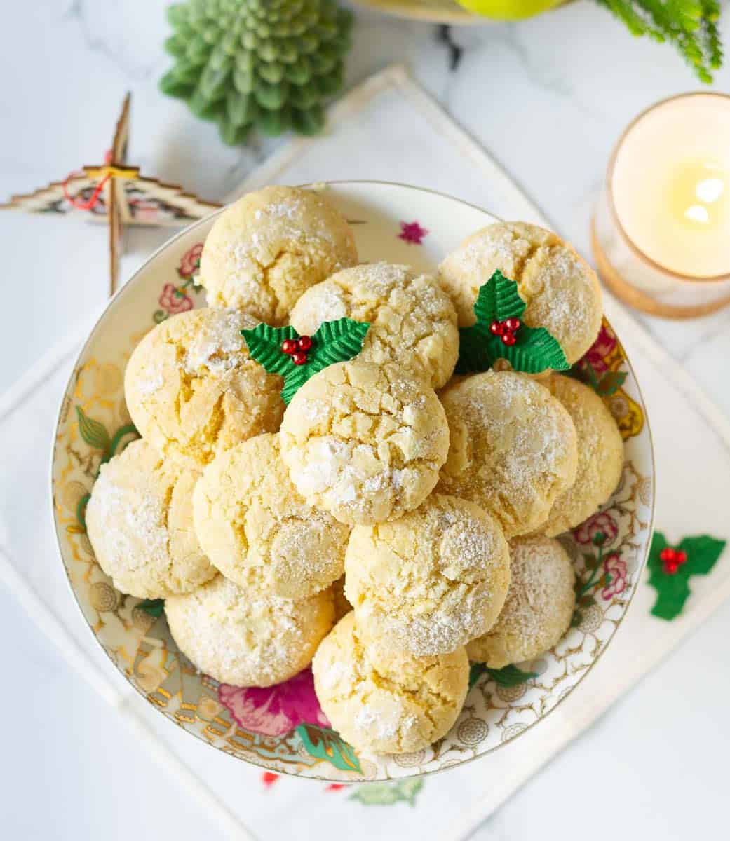 Soft Lemon Crinkle Cookies Recipe