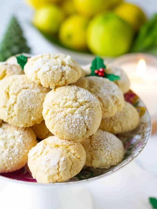 Soft Lemon Crinkle Cookies Recipe