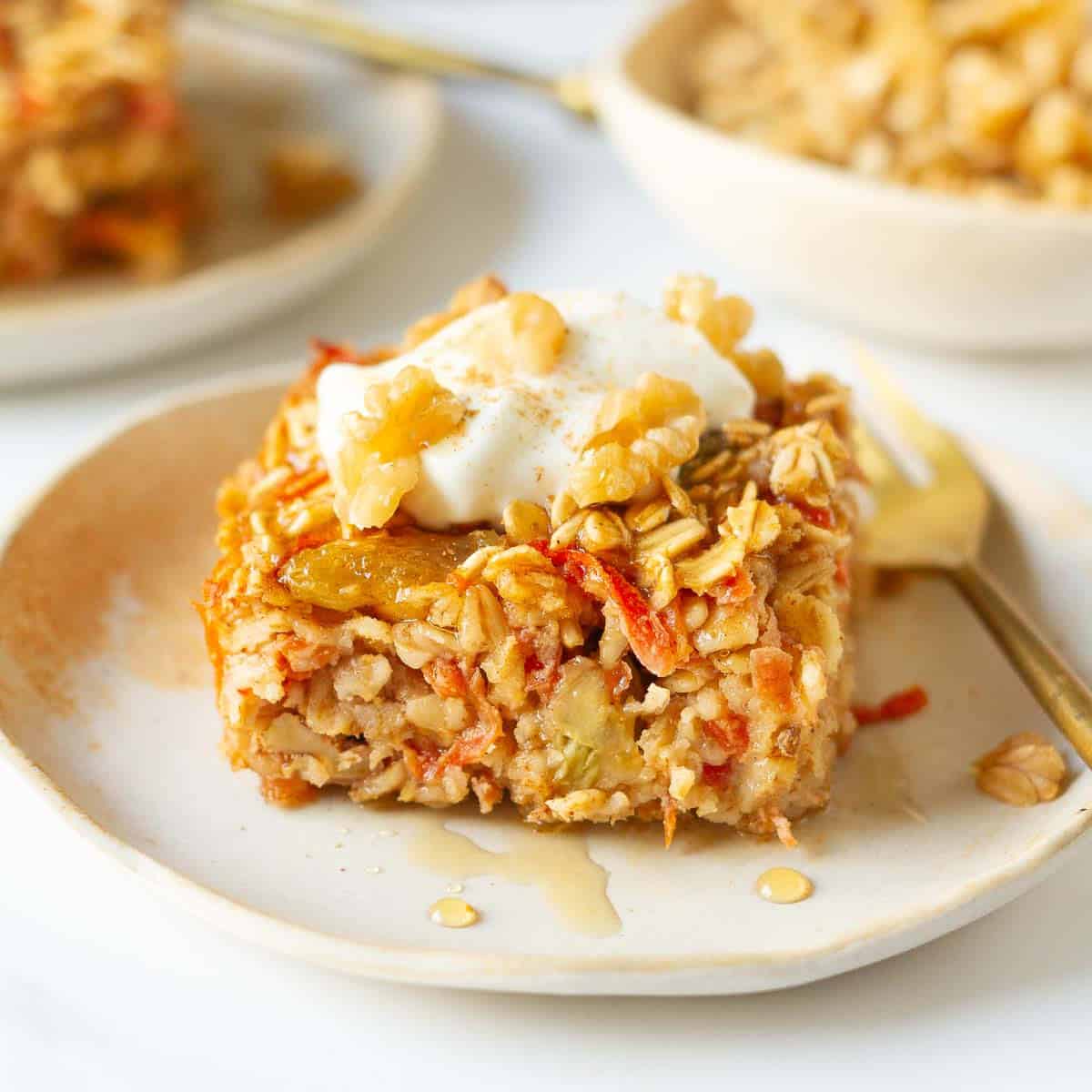 Carrot Cake Baked Oats Recipe