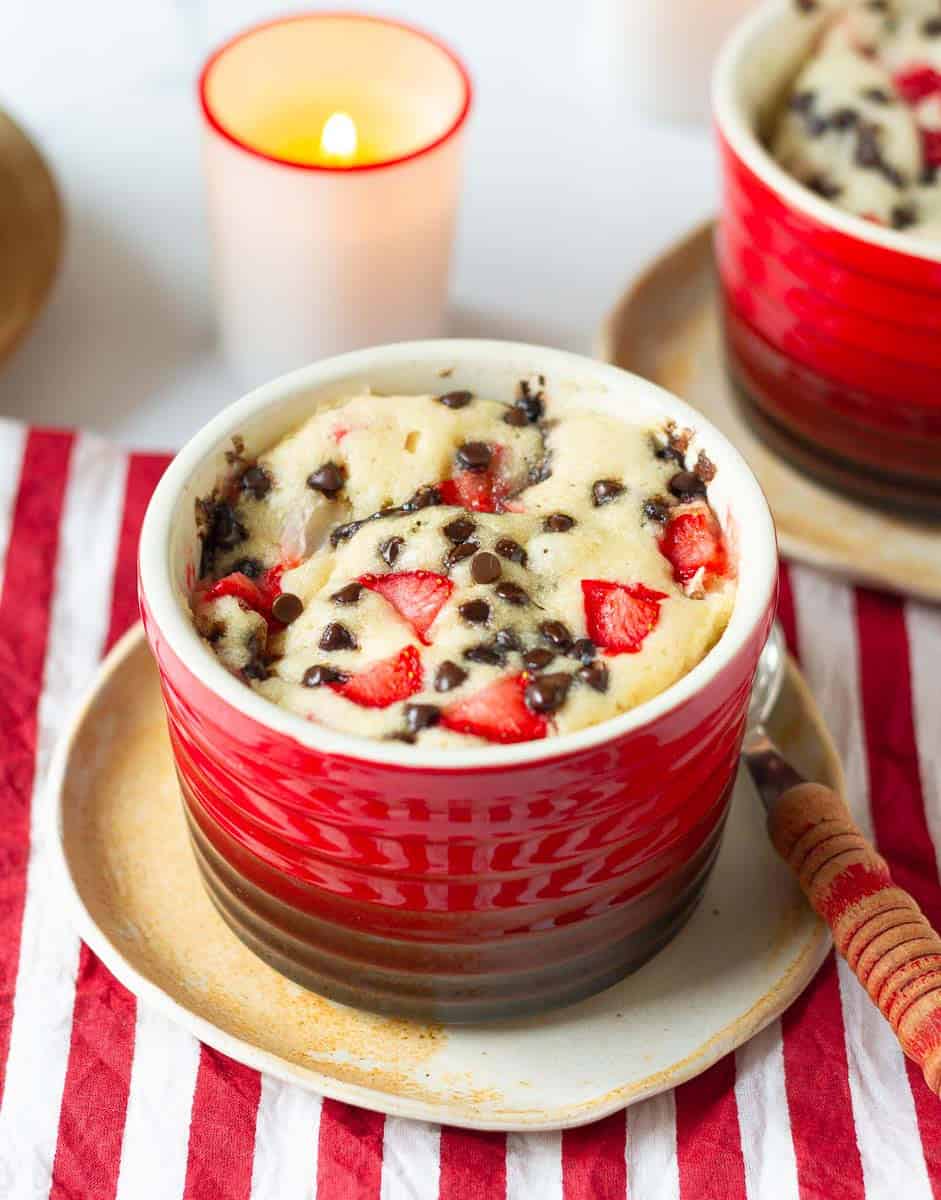 Easy Strawberry Mug Cake