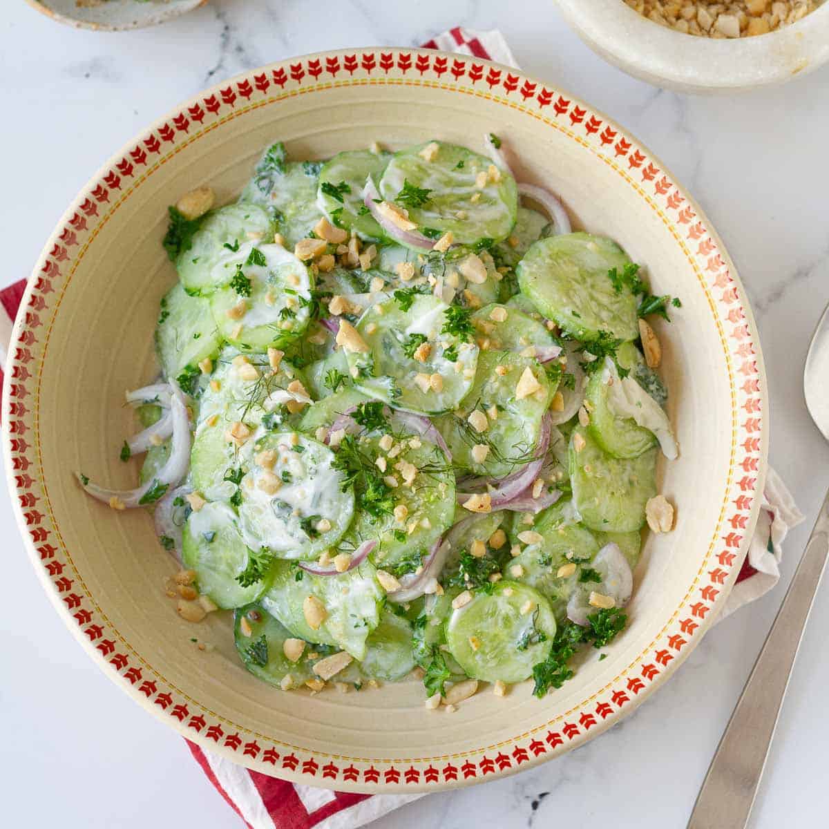 cucumber dressing with greek yogurt Creamy Greek Cucumber Salad