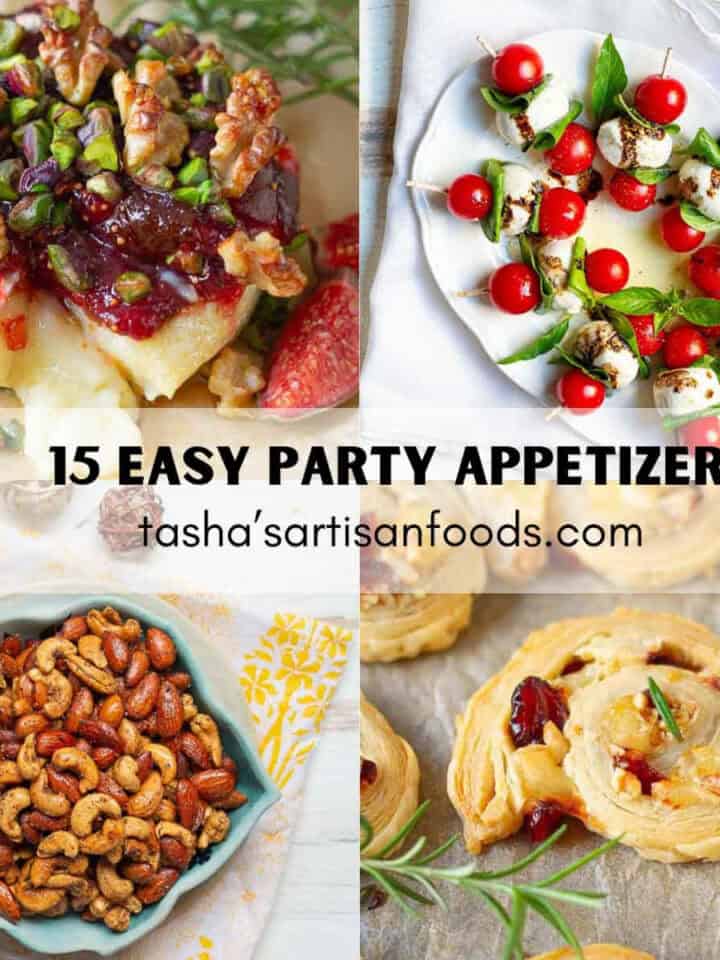 easy appetizers collage.
